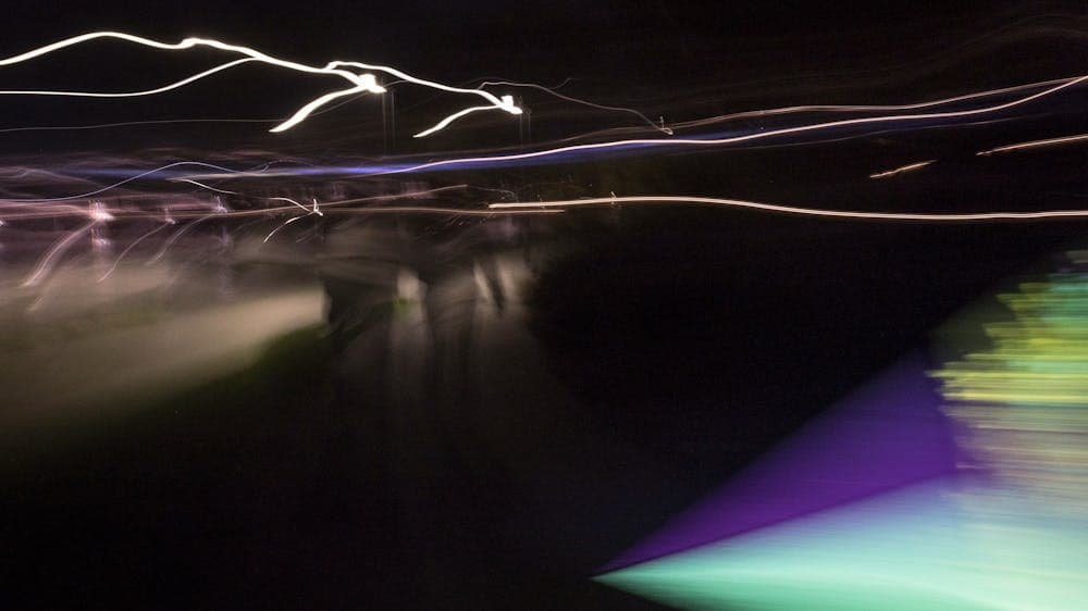 walking light lines