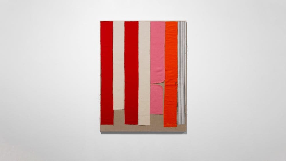 Elizabeth Newman, Jazzy One, 2009. Fabric on linen, 108 × 85 × 3.5 cm. Acquired 2021, Australian Nat