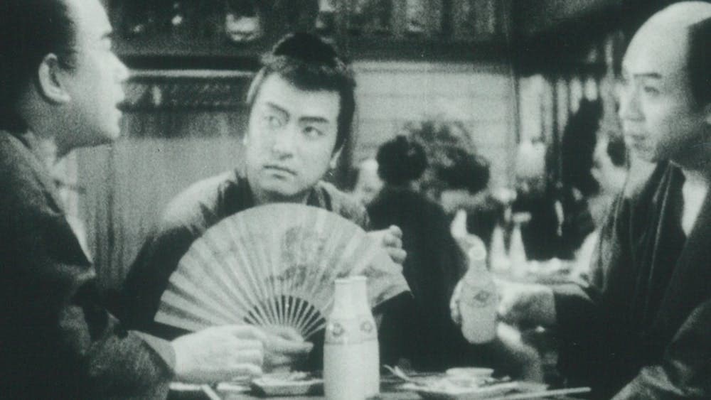 Still from film Humanity and Paper Balloons (人情紙風船)