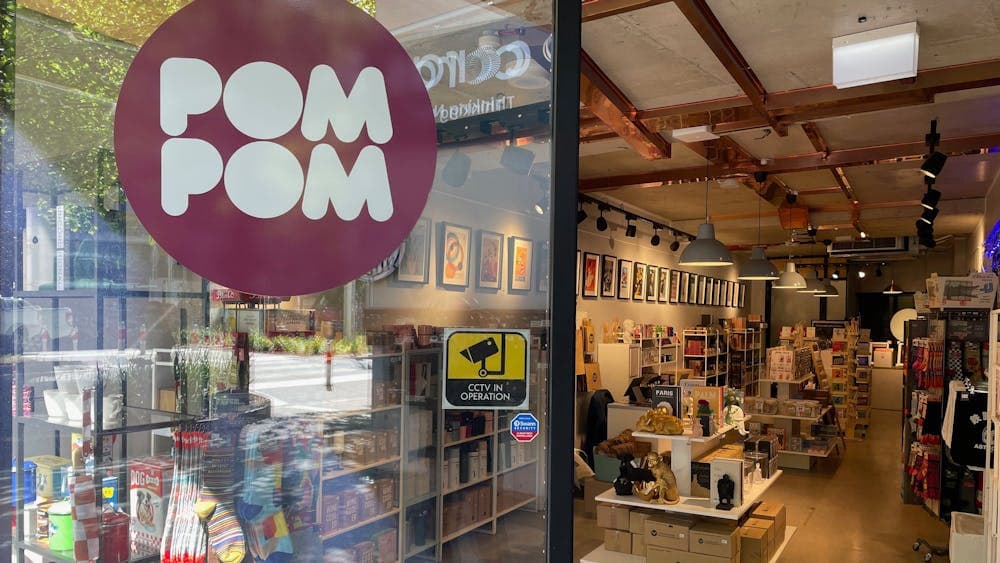 Pom Pom Store’s inviting window displays curated gifts and homewares.