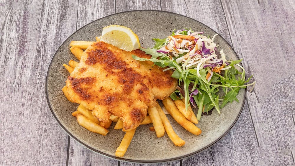 Herb Crumbed Schnitzel for dinner