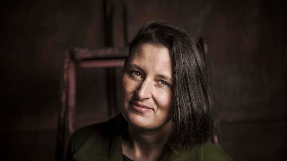 Woman with dark hair