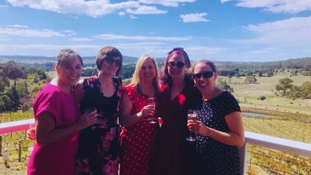 Women at Canberra District winery