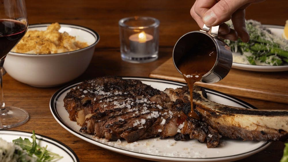 Steak and sides at VICE