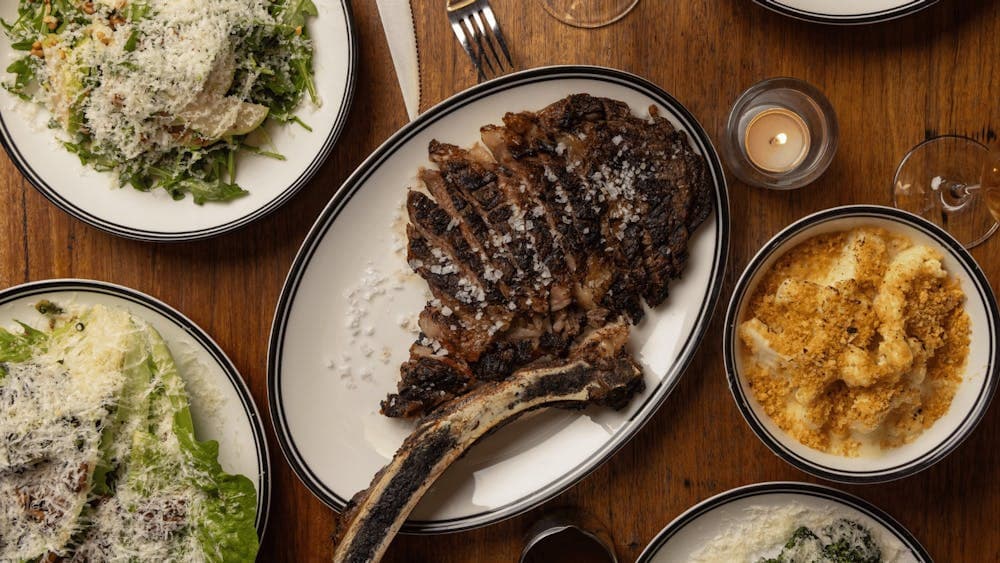 Steak and sides at VICE