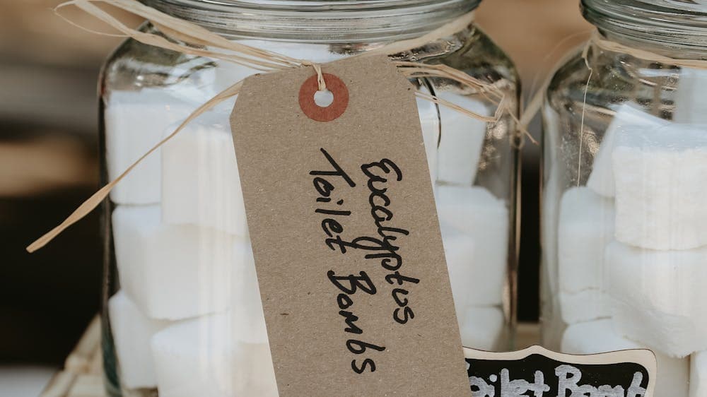 Image of toilet bombs, made by Braidwood Botanicals