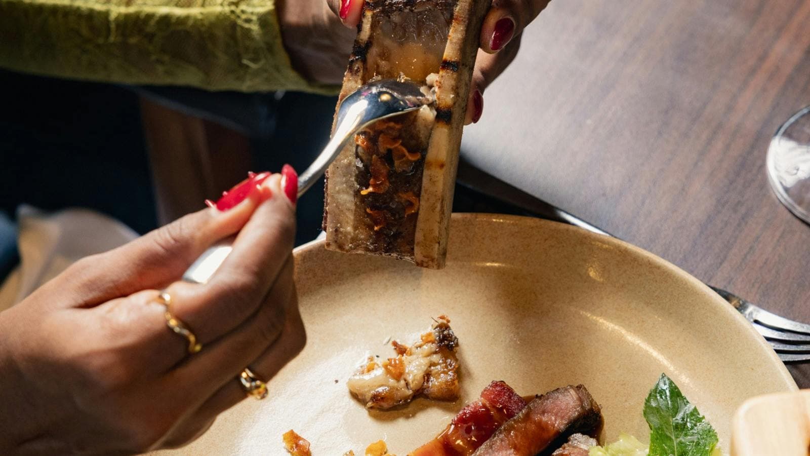 Steak marrow