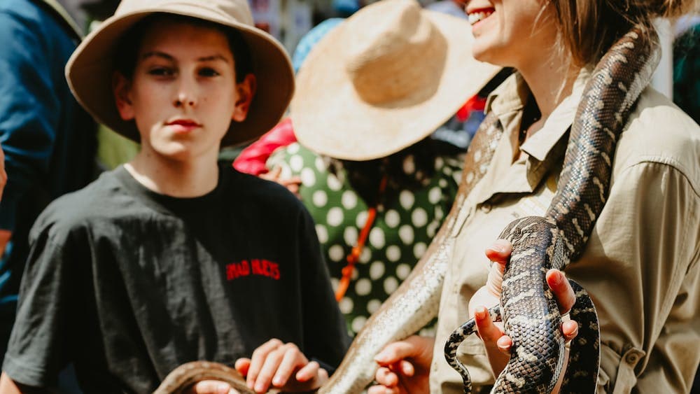 An image of Canberra Snake Rescue at Haig Park Village Markets