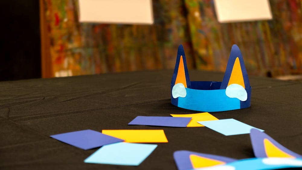 Puppy play ears crafted in the workshop at Canberra Museum + Gallery