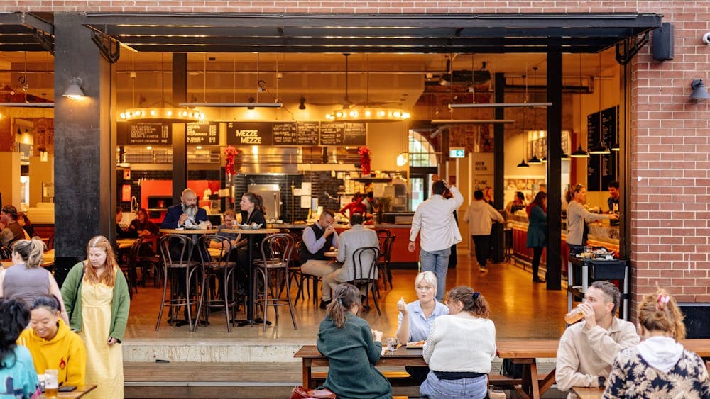 Looking into the Market Hall