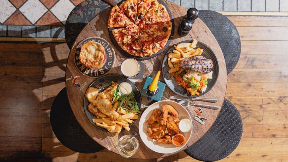 A wide selection of menu choices