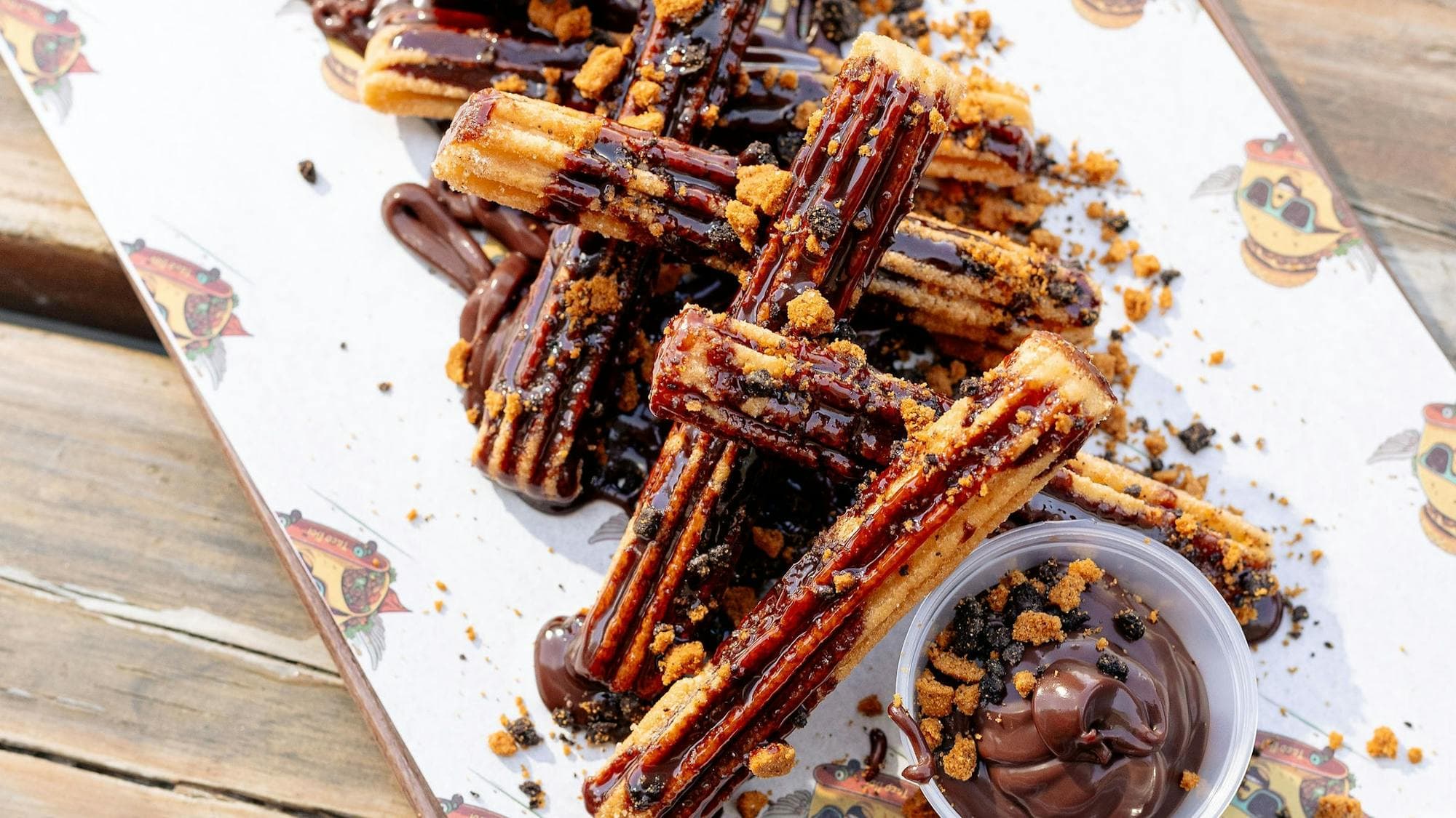 served with Chocolate ganache & Biscoff Oreo crumble