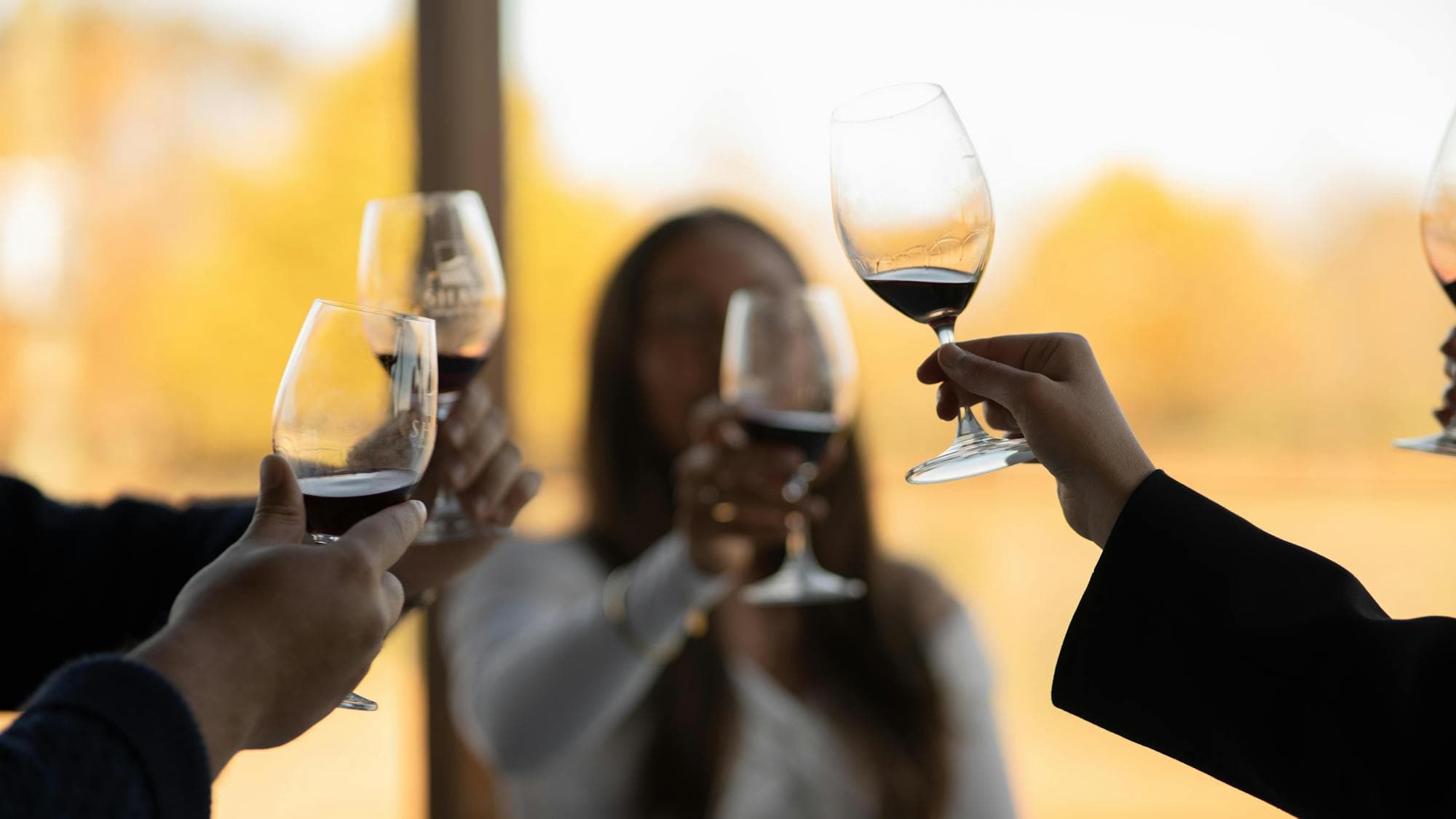 Wine Hopper guests enjoying a wine.