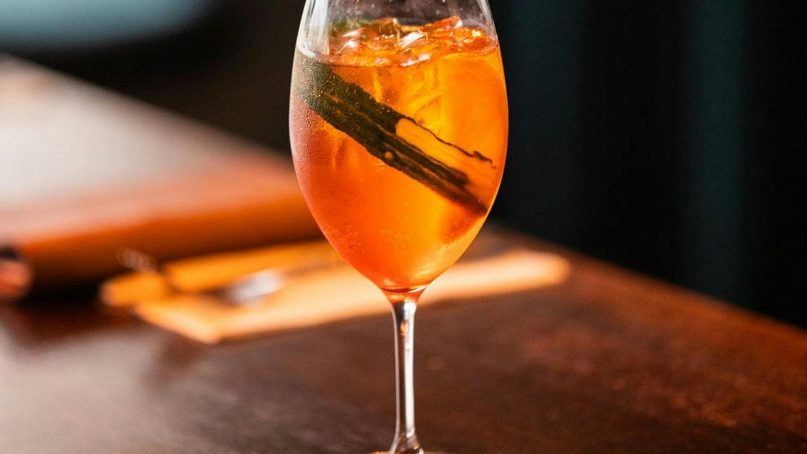 Aperol • passionfruit • elderflower • basil • Prosecco