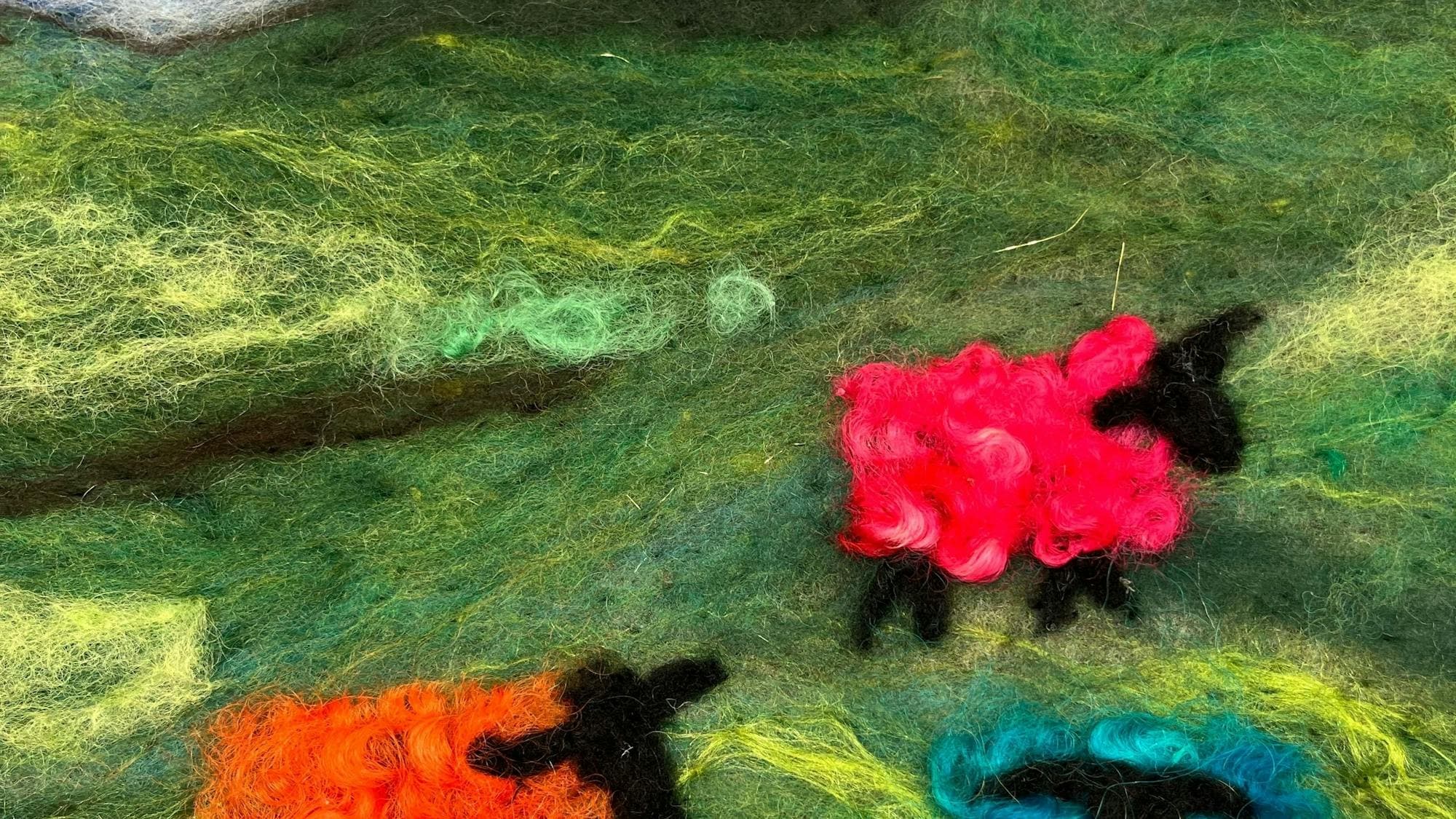Landscape Wool Painting